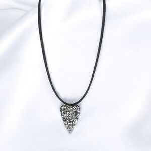 Gray Gold Heart Choker Necklace Whimsygoth New Age Grunge Enchanted Choker 1990s